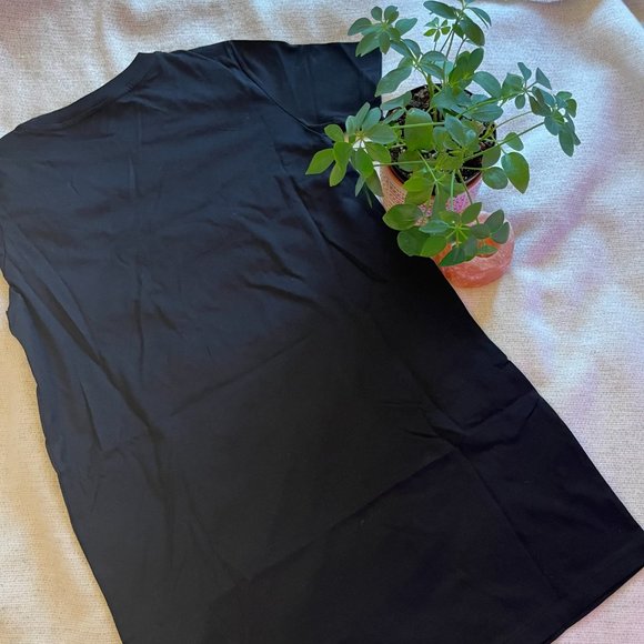 NWT H&M Black TShirt Dress Medium - Picture 3 of 3